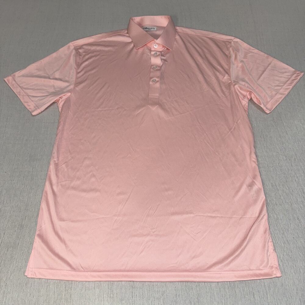 Collars & Co Golf Polo Solid Pink Size Large Preppy New Without Tags
